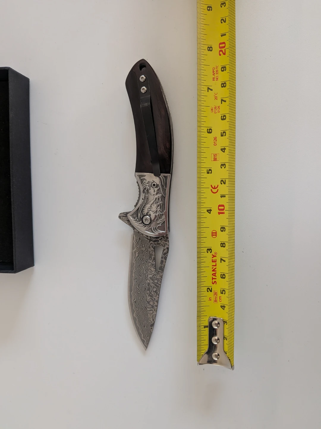 Folding Pocket Knife with Engraved Dragon Handle - photo 3