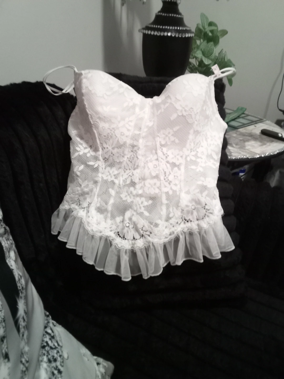 Victoria's Secret White Lace Corset