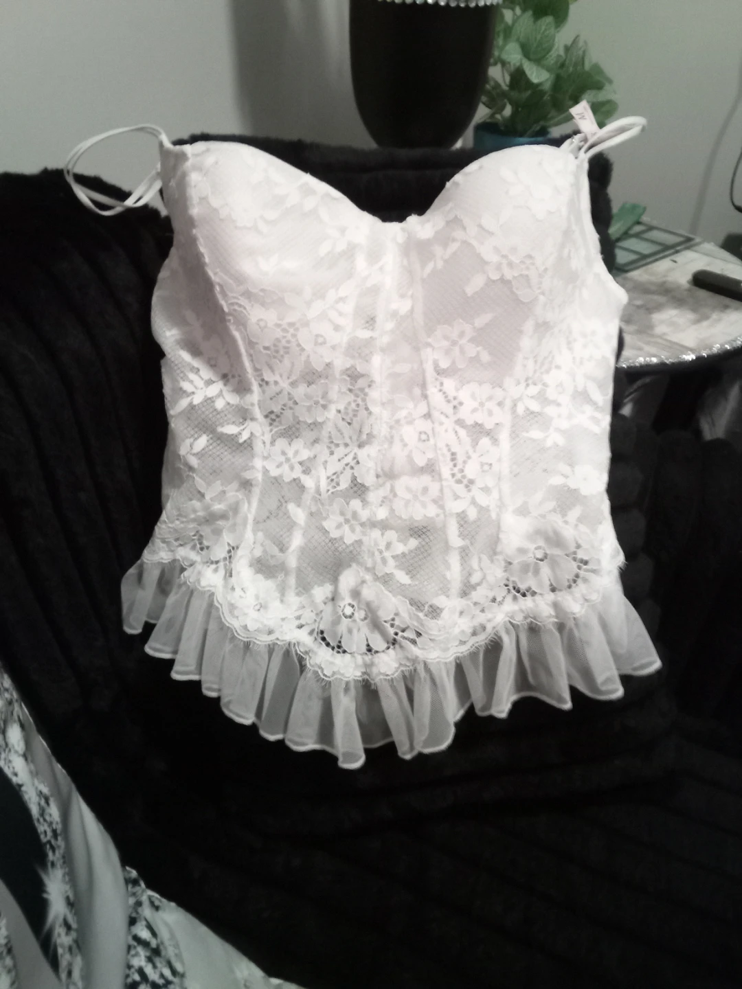 Victoria's Secret White Lace Corset - photo 5
