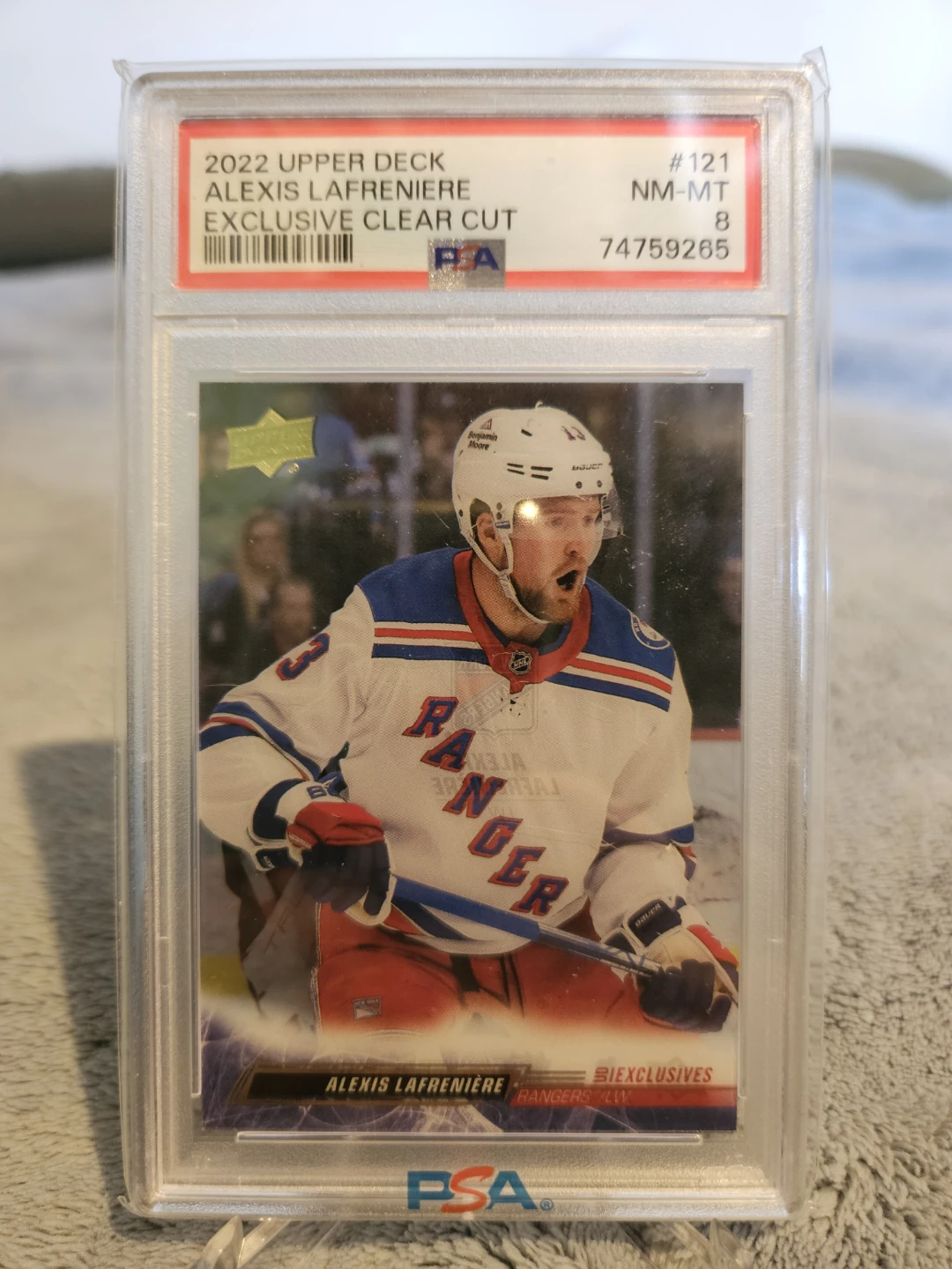 2022 Upper Deck Alexis Lafreniere Exclusive Clear Cut