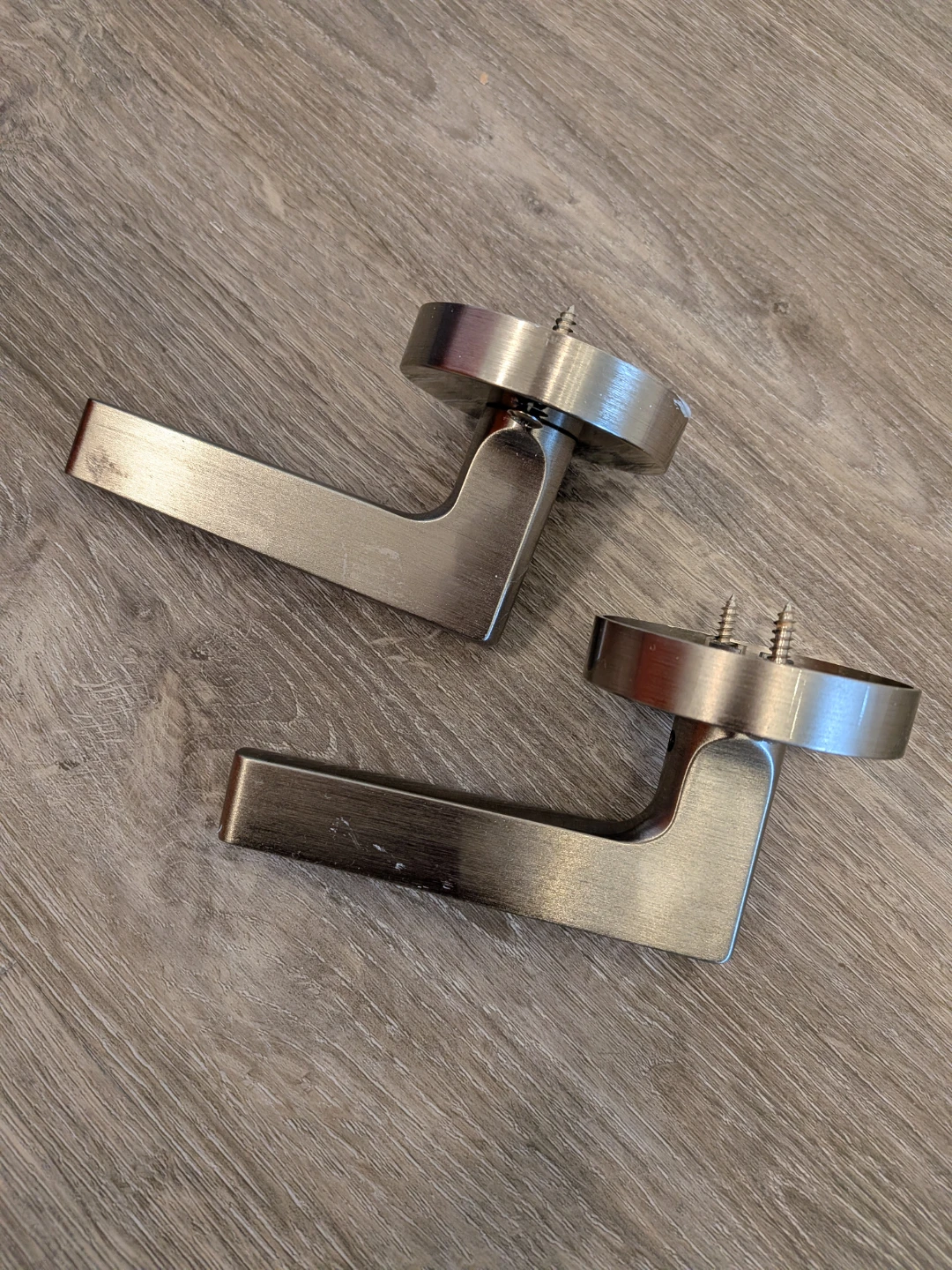 Brushed Nickel Dummy Door handle - photo 4