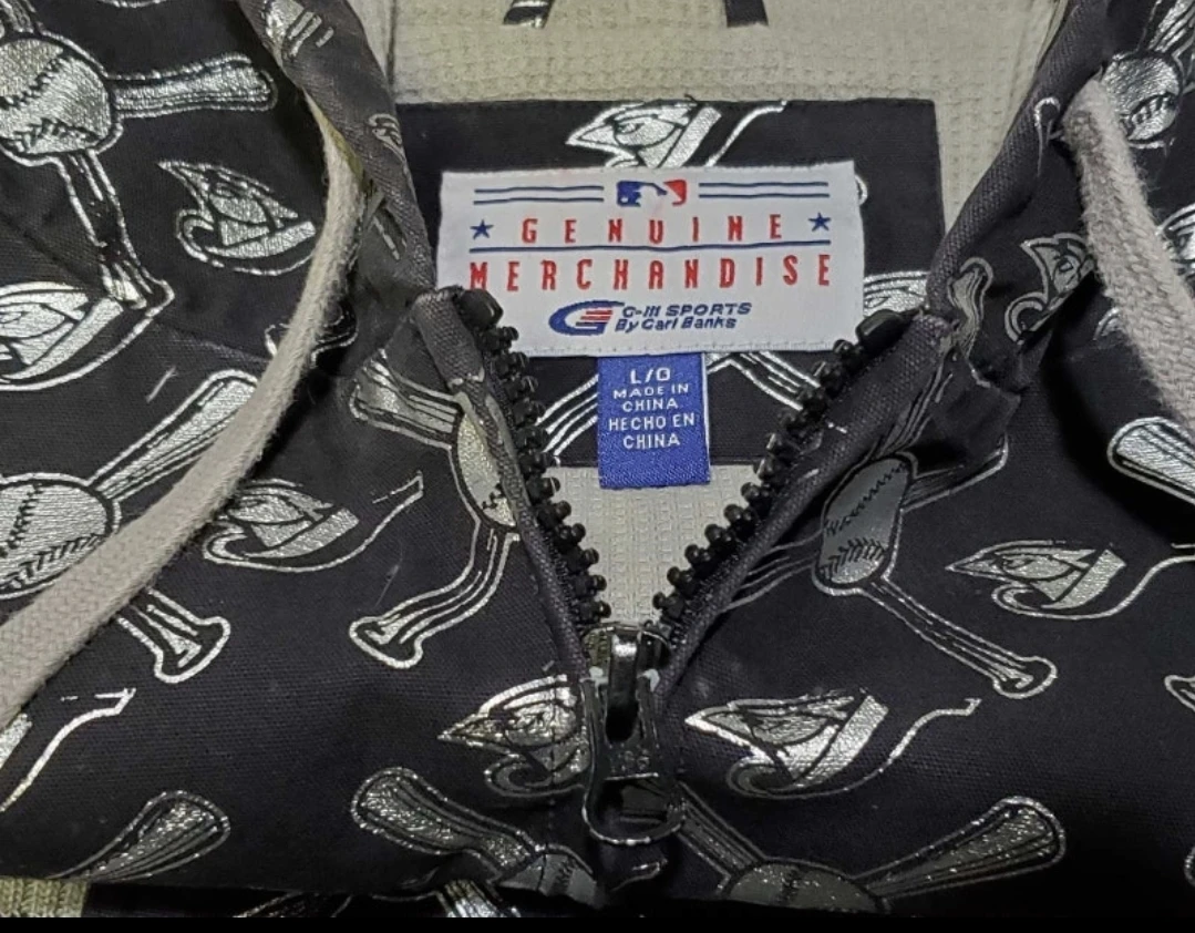 early 2000's blue jays all over print  black sz LG - photo 5