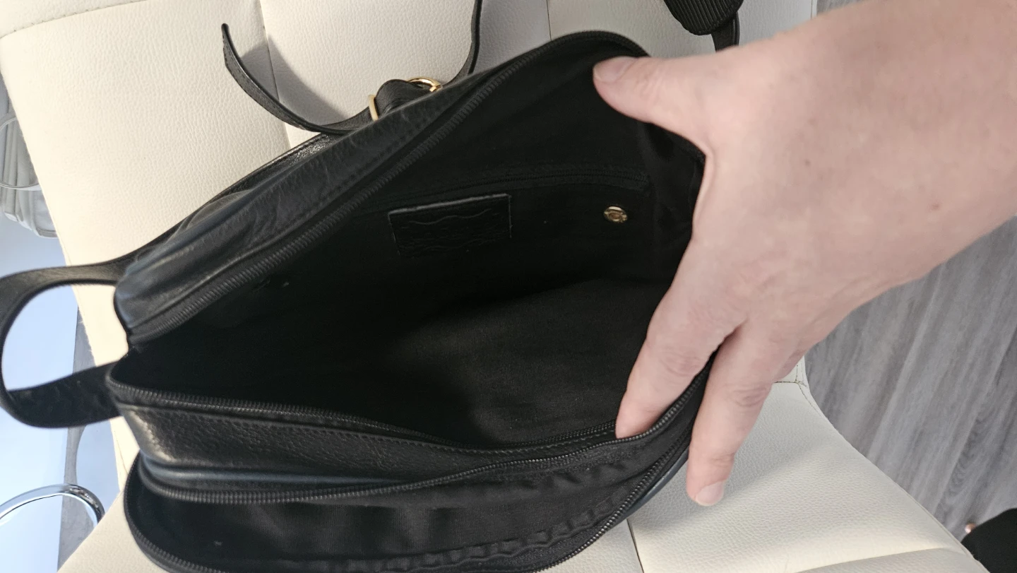 Black Leather Shoulder Bag - photo 4