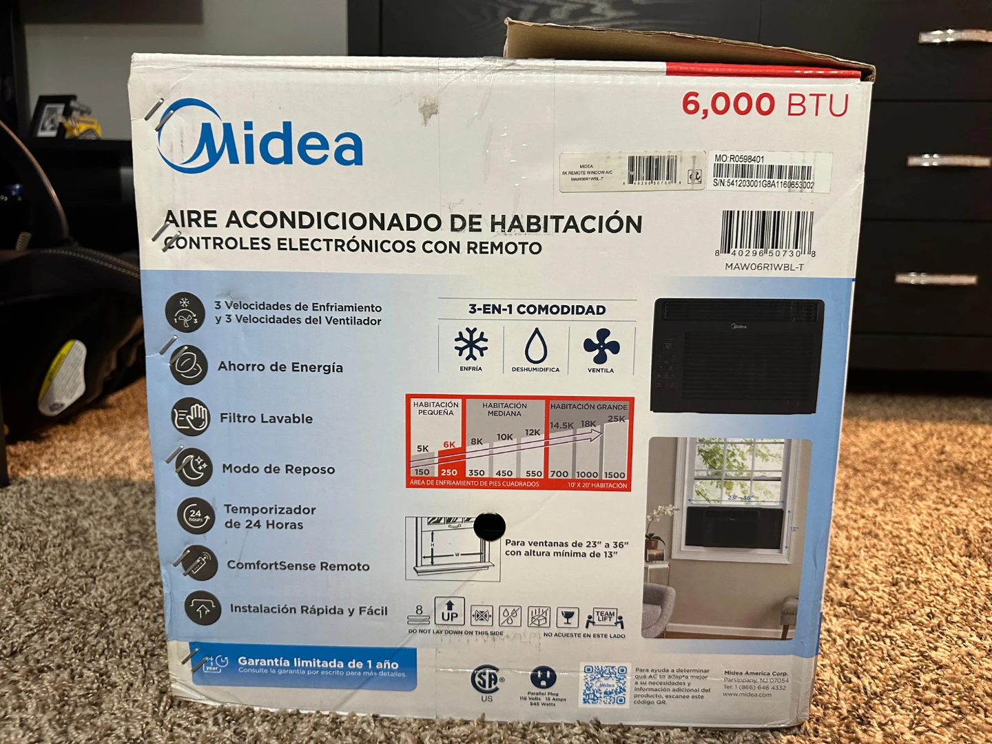 Midea 6,000 BTU Window Air Conditioner
