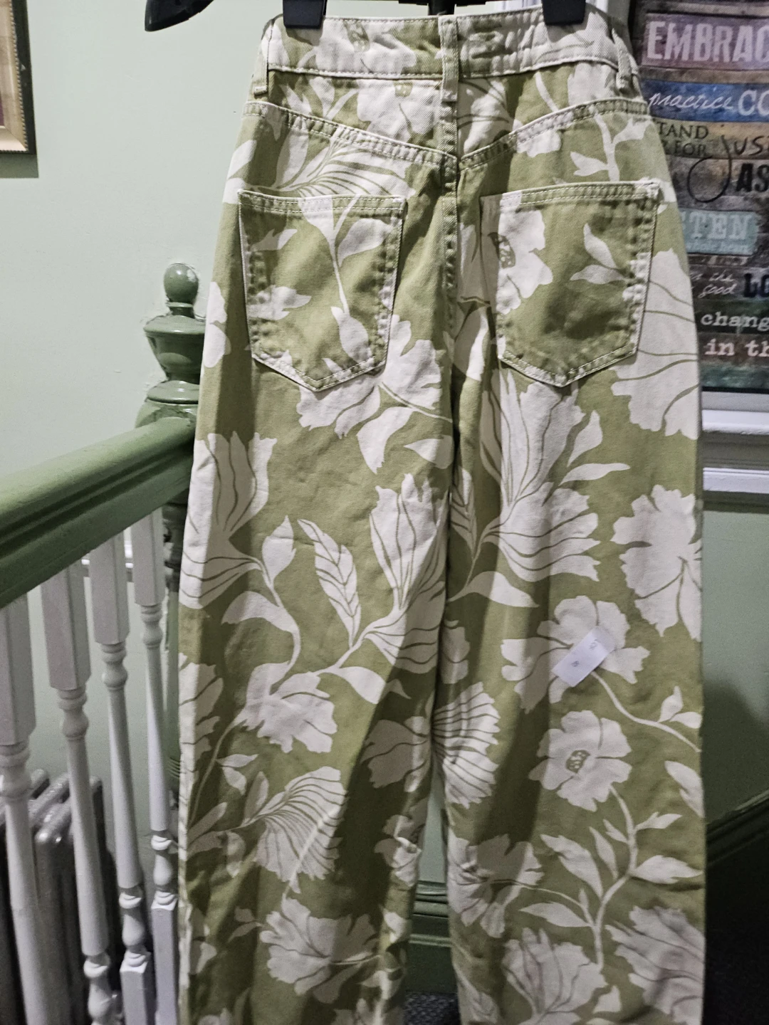 ZARA Floral Wide Leg Pants - photo 2