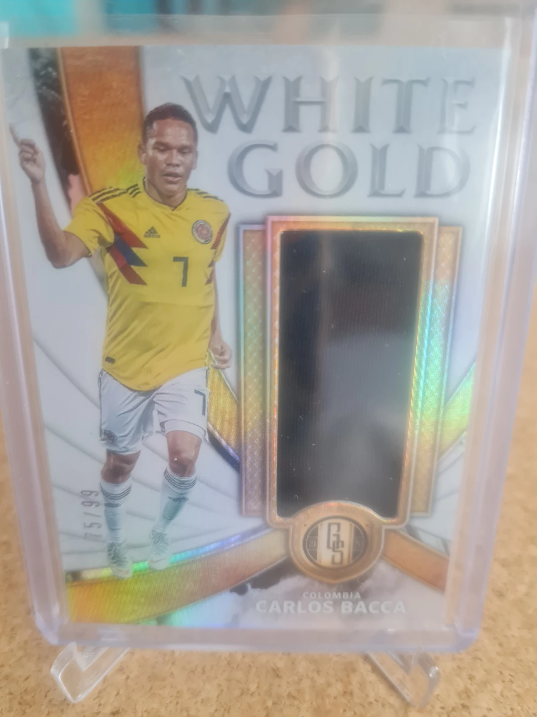 Panini Gold Standard Carlos Bacca "White Gold" Card 75/99