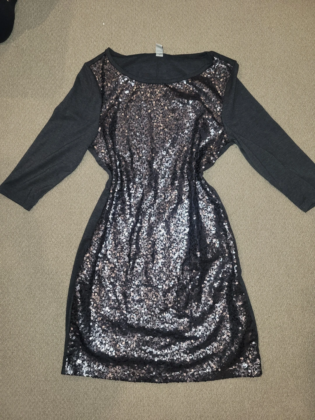 Grey Sequin Dress