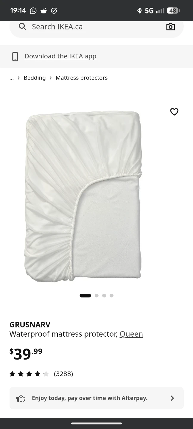 Vadso Queen Mattress + Grusnarv Mattress Protector - photo 2