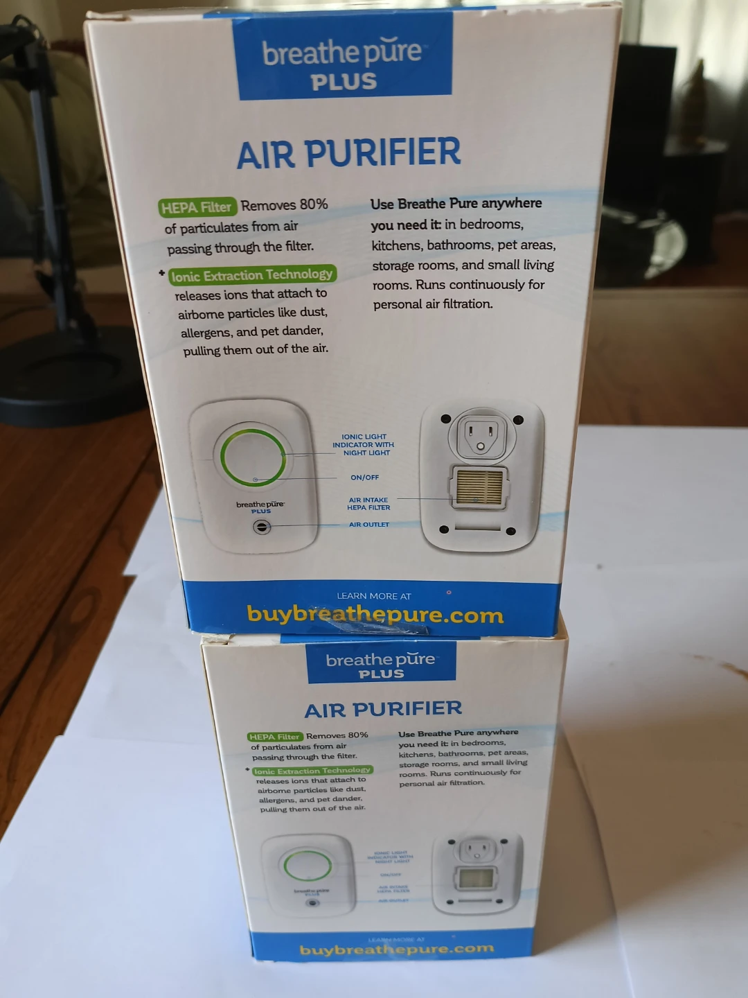 BreathePure Plus Portable Plug-In Air Purifier with HEPA Filter - photo 3