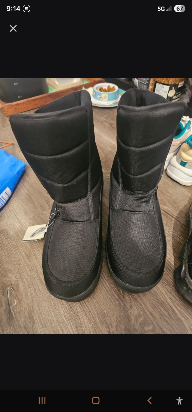 Black 3M Thinsulate Winter Boots Size 9
