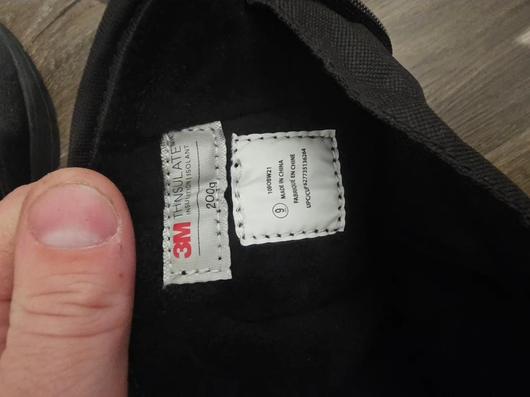 Black 3M Thinsulate Winter Boots Size 9 - photo 2
