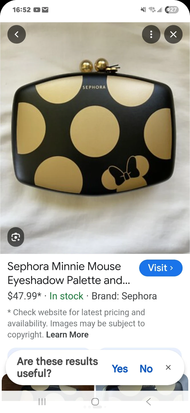 Sephora Minnie Mouse Eyeshadow Palette Clutch - photo 4