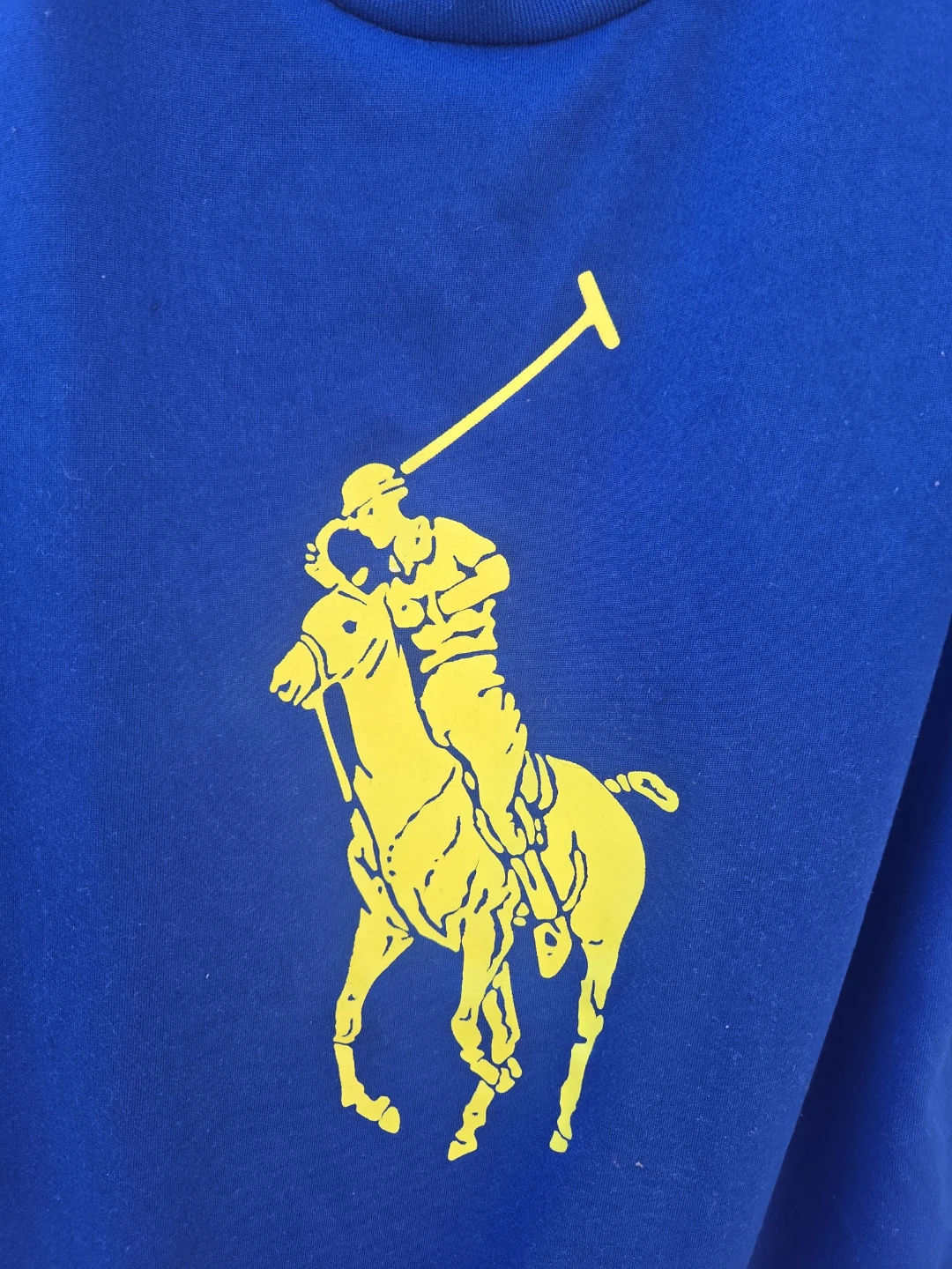 Ralph Lauren Polo Shirt - Blue with Yellow Logo - photo 2