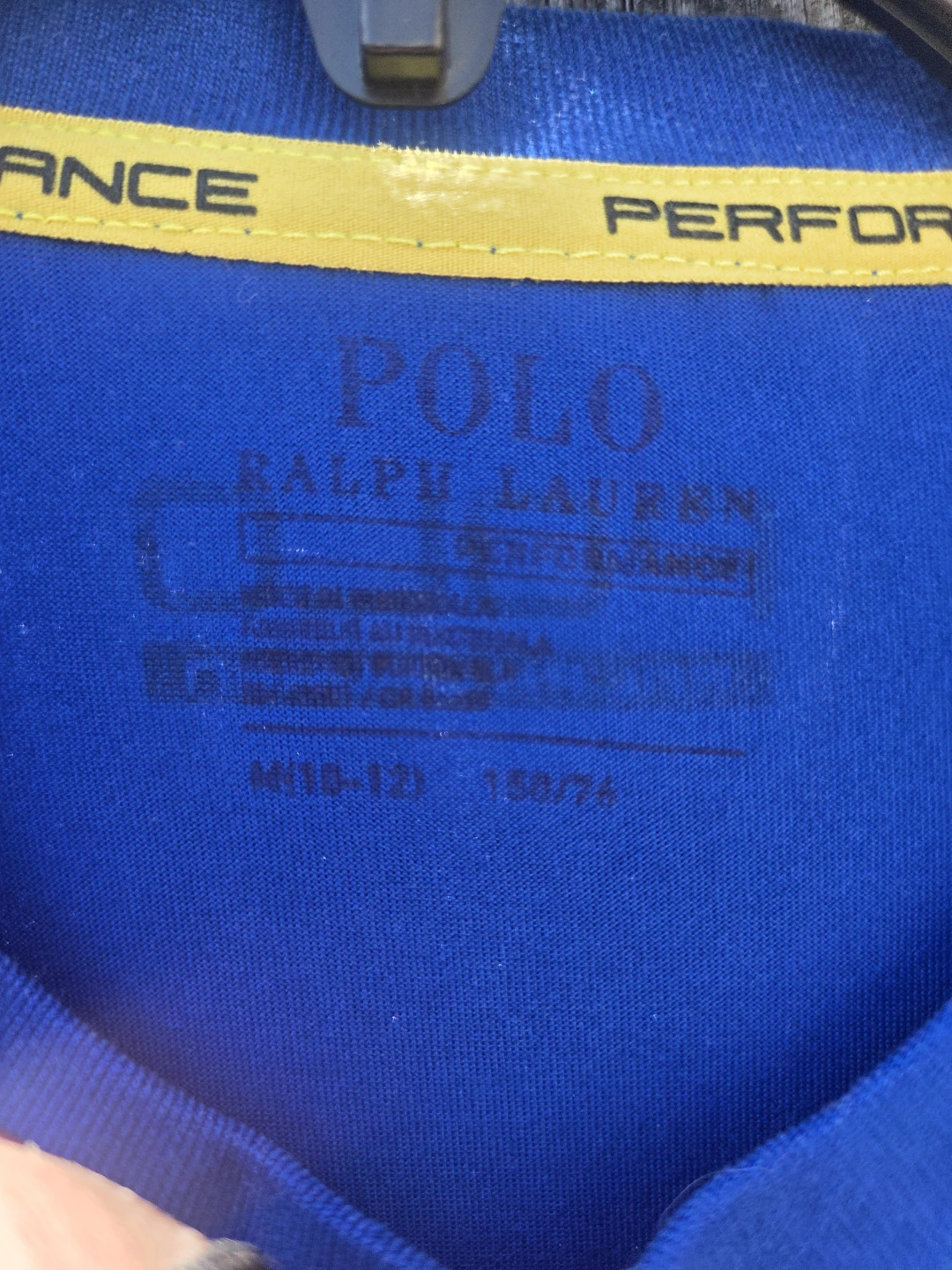 Ralph Lauren Polo Shirt - Blue with Yellow Logo - photo 4