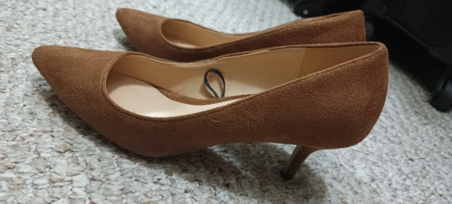 Joe fresh Brown Suede Pointed Toe Heels shoes - photo 3