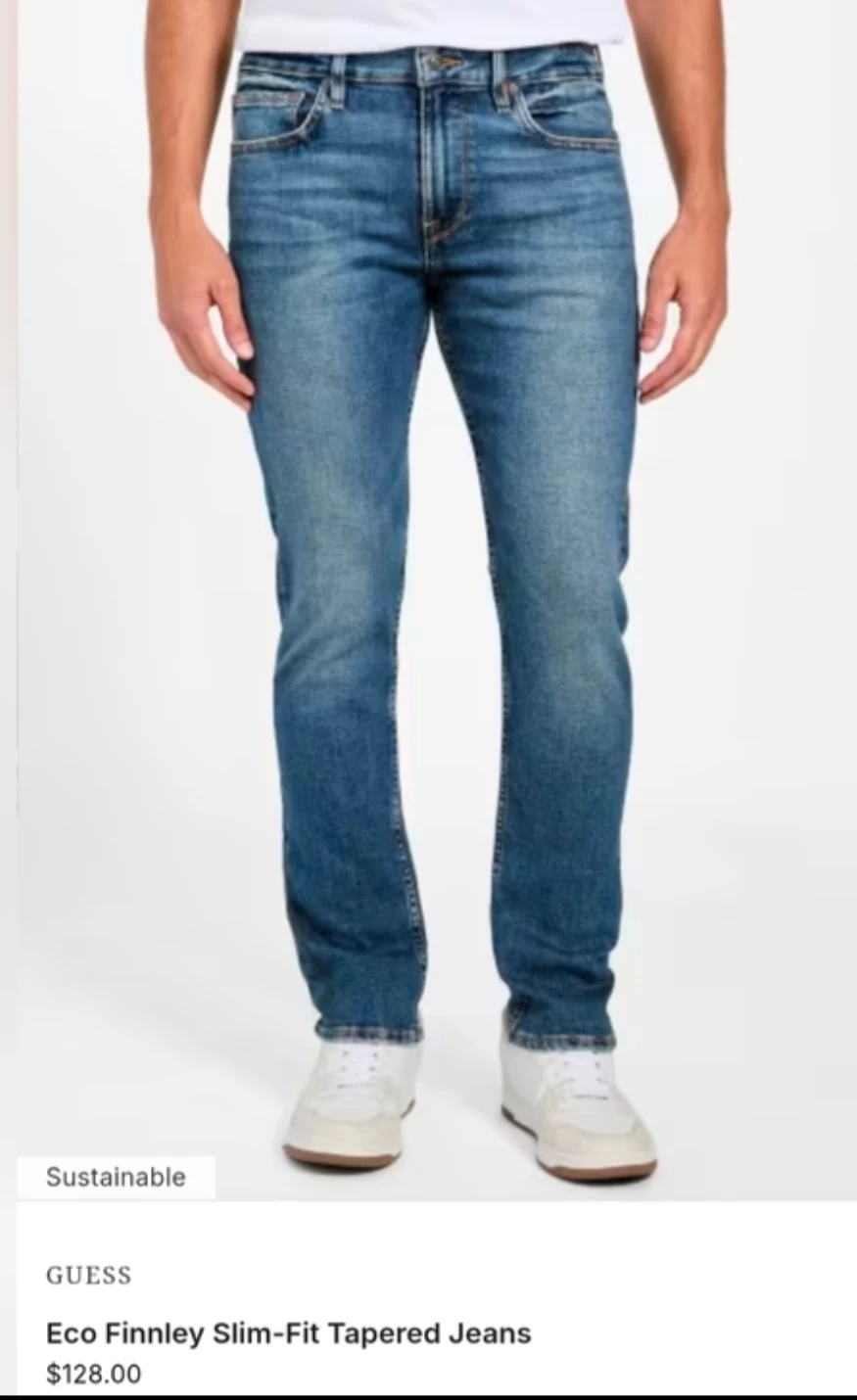 Size 32 Brand New Guess Jeans - Blue Denim - Slim Straight