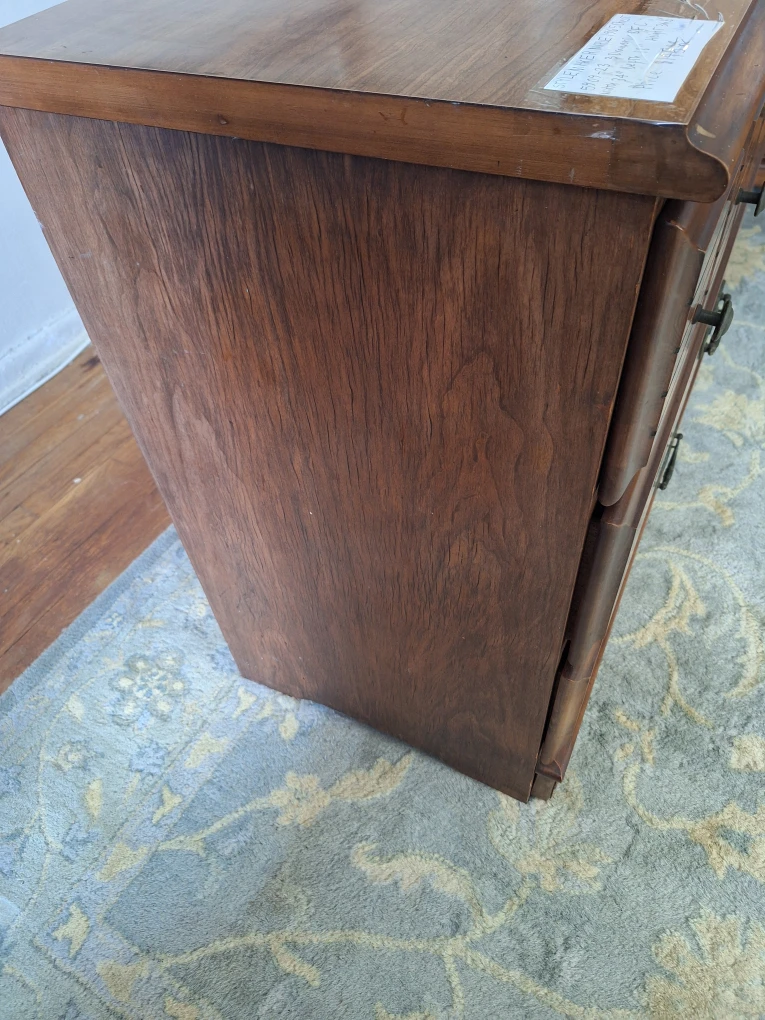 Maple Wood Finish Wooden Chest with 3 drawers - photo 5