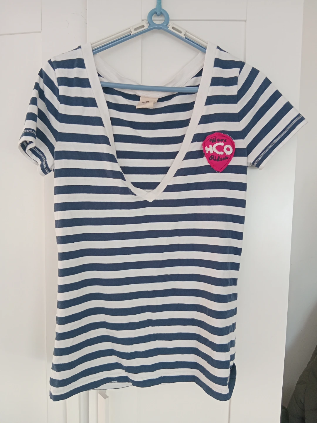 Hollister Striped V-Neck T-Shirt
