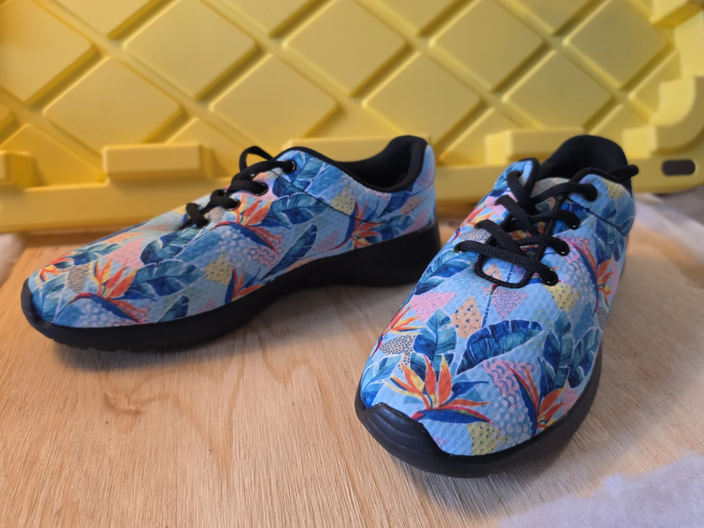 Yes We Vibe Tropical Print Athletic Shoes