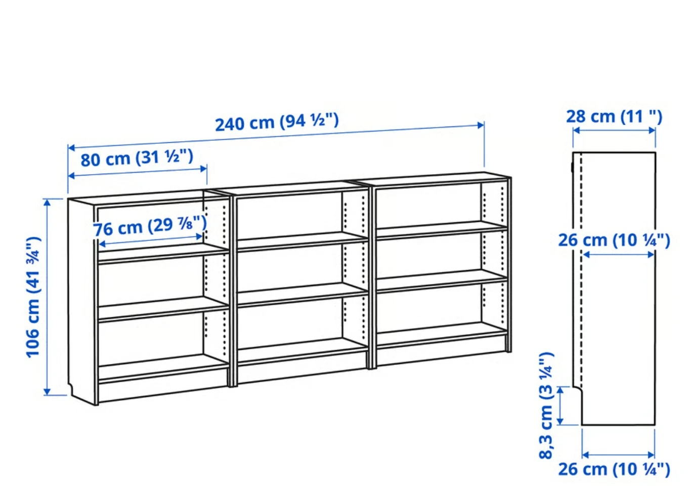 IKEA,BILLY Bookcase combination,birch veneer - photo 3