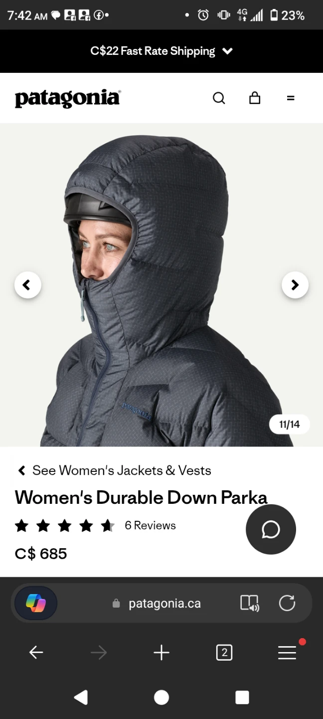 NWT Patagonia Women's Durable Down Parka - Small and medium - photo 5