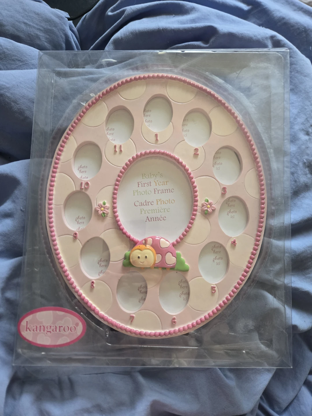 Baby's first year photo frame