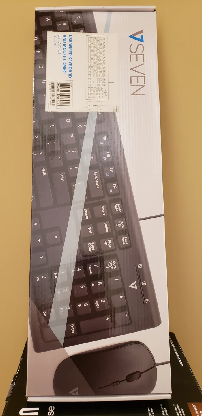 V7 CKU200 USB Wired Keyboard & Mouse Combo