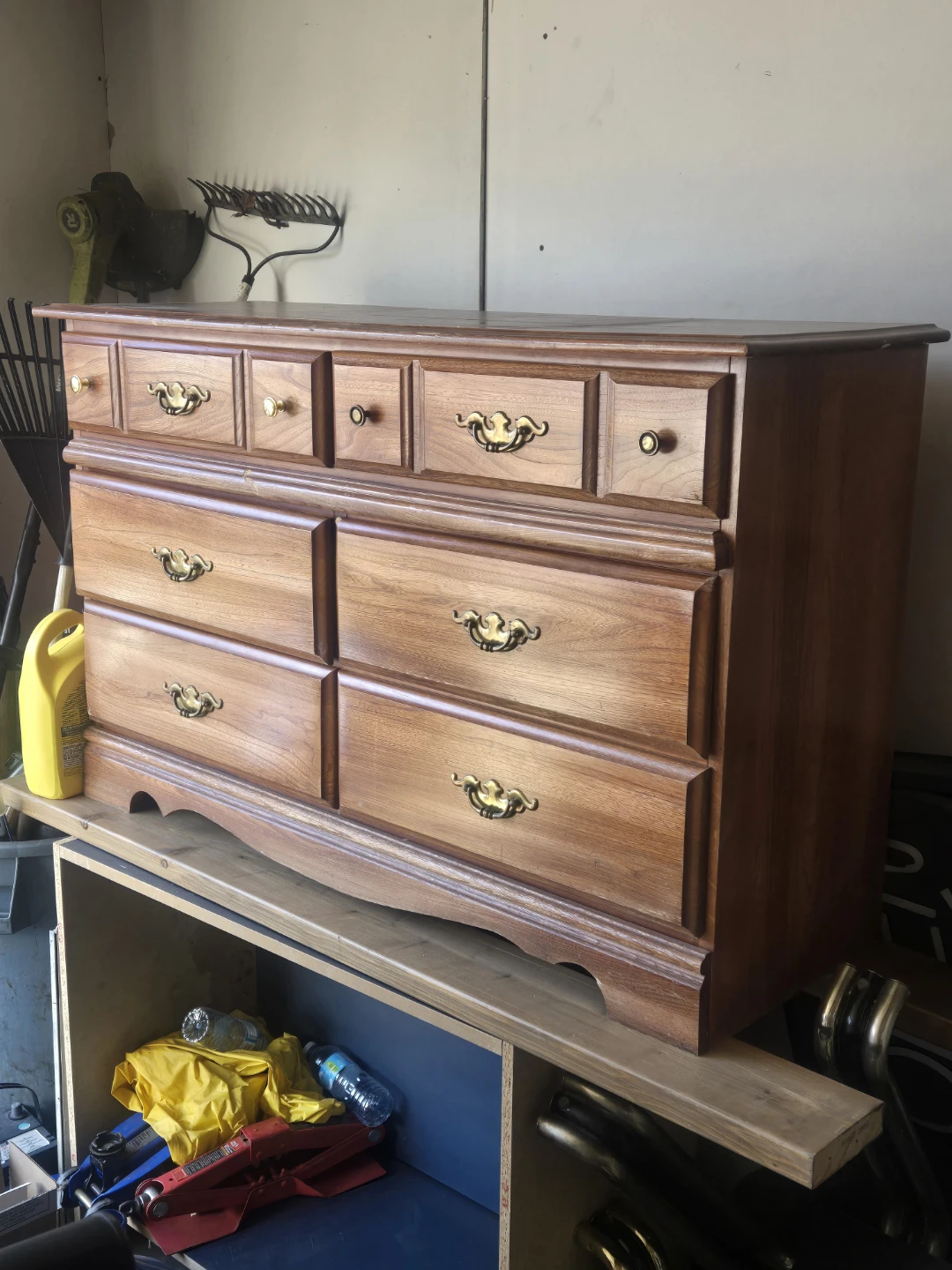 Wooden Dresser with 8 Drawers