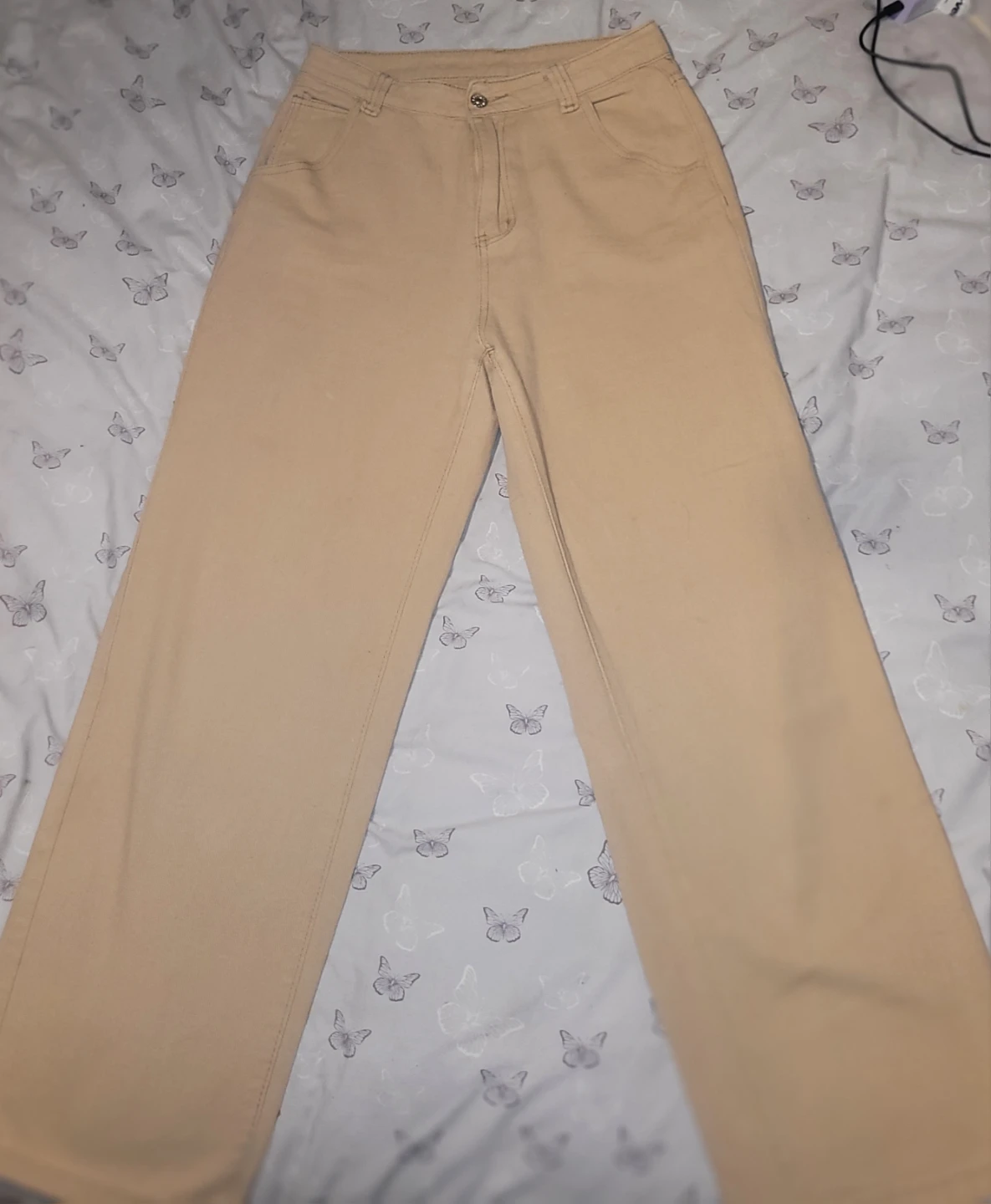 SHEIN Women's Tan Wide Leg Pants - Size M