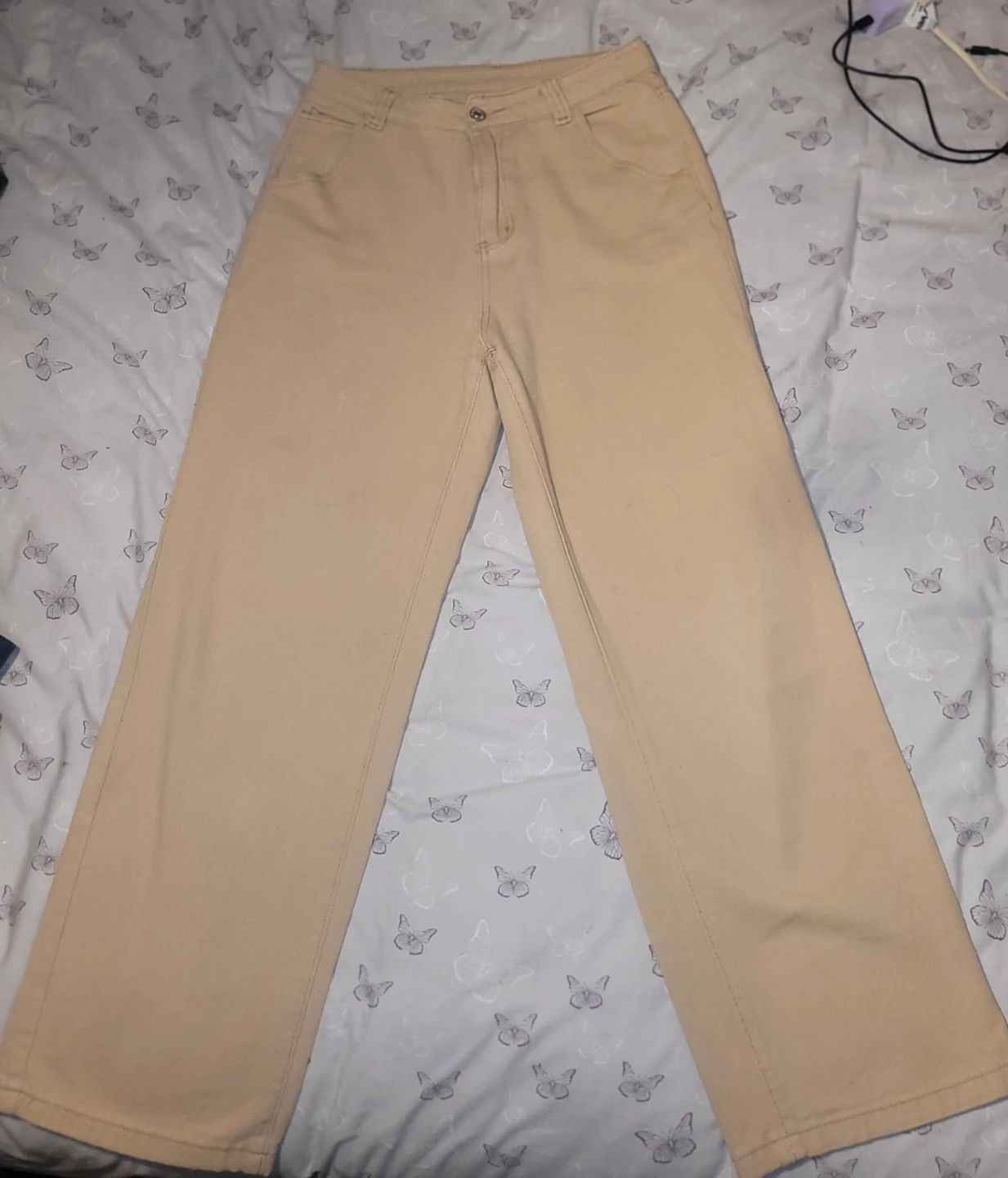 SHEIN Women's Tan Wide Leg Pants - Size M - photo 2