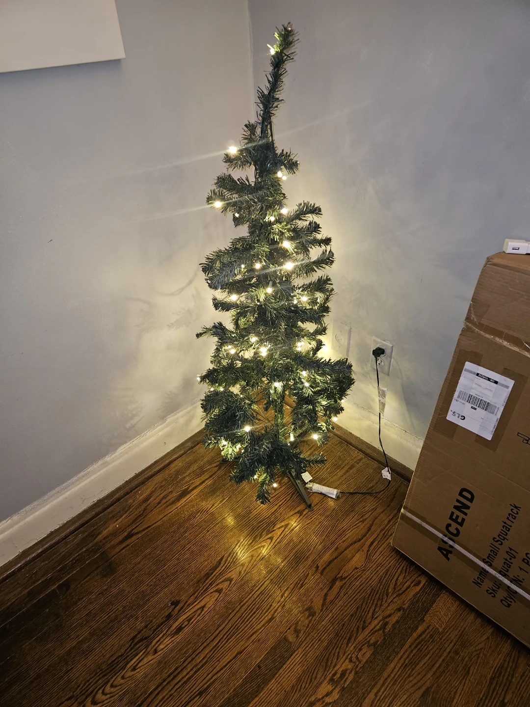 LAST DAY TO SELL!  4-ft Pre-Lit Artificial Christmas Tree