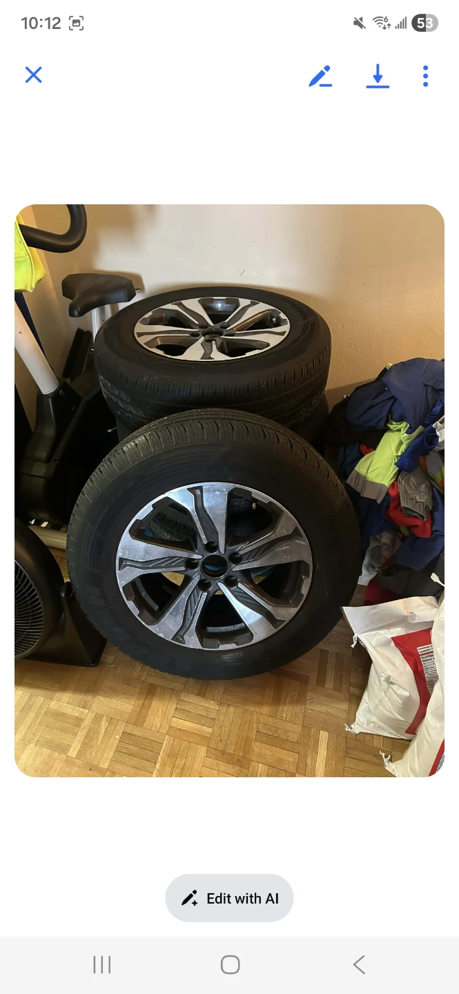 Set of 4 Alloy Wheels and Tires