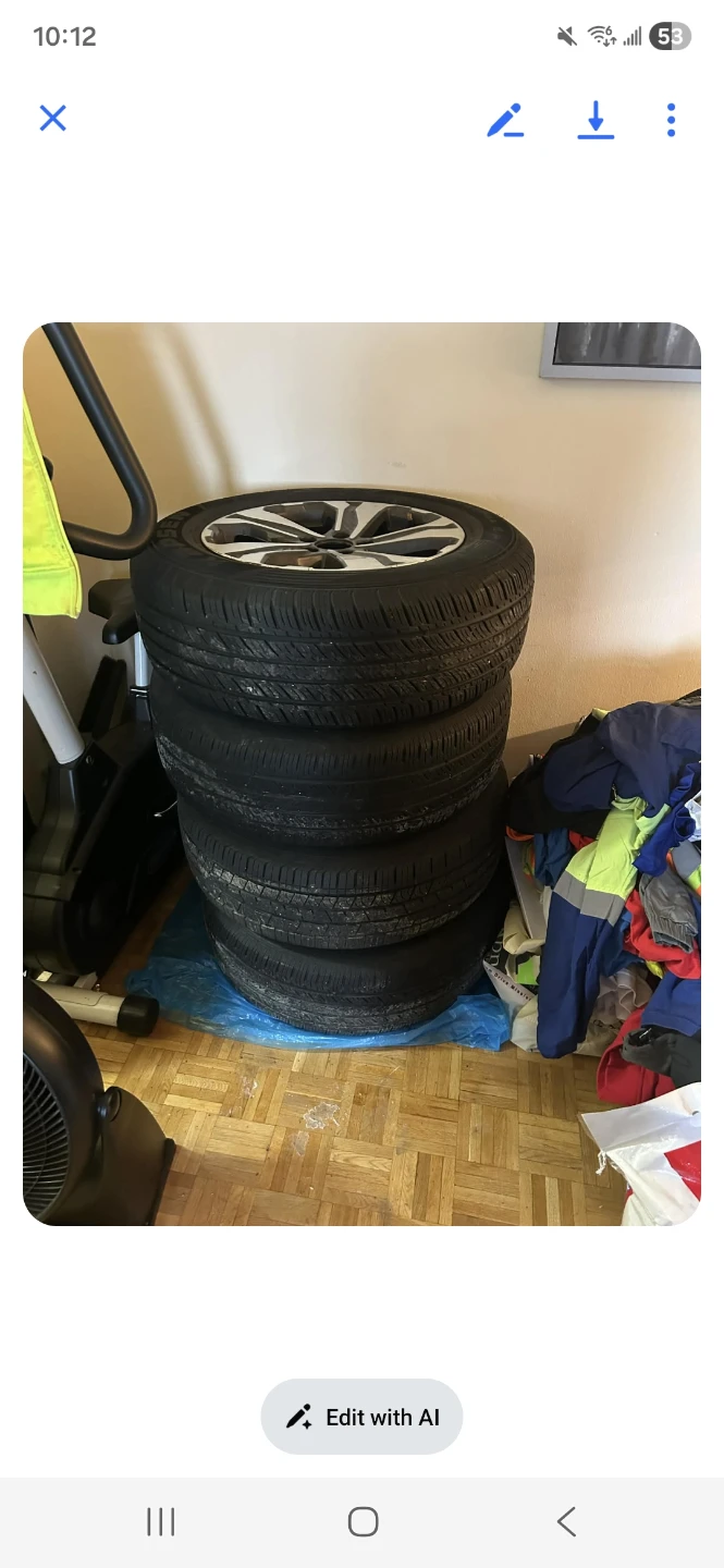 Set of 4 Alloy Wheels and Tires - photo 2