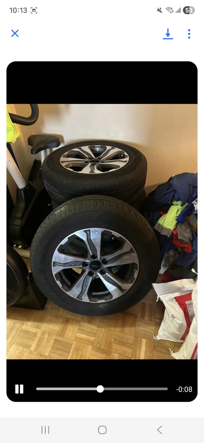 Set of 4 Alloy Wheels and Tires - photo 3