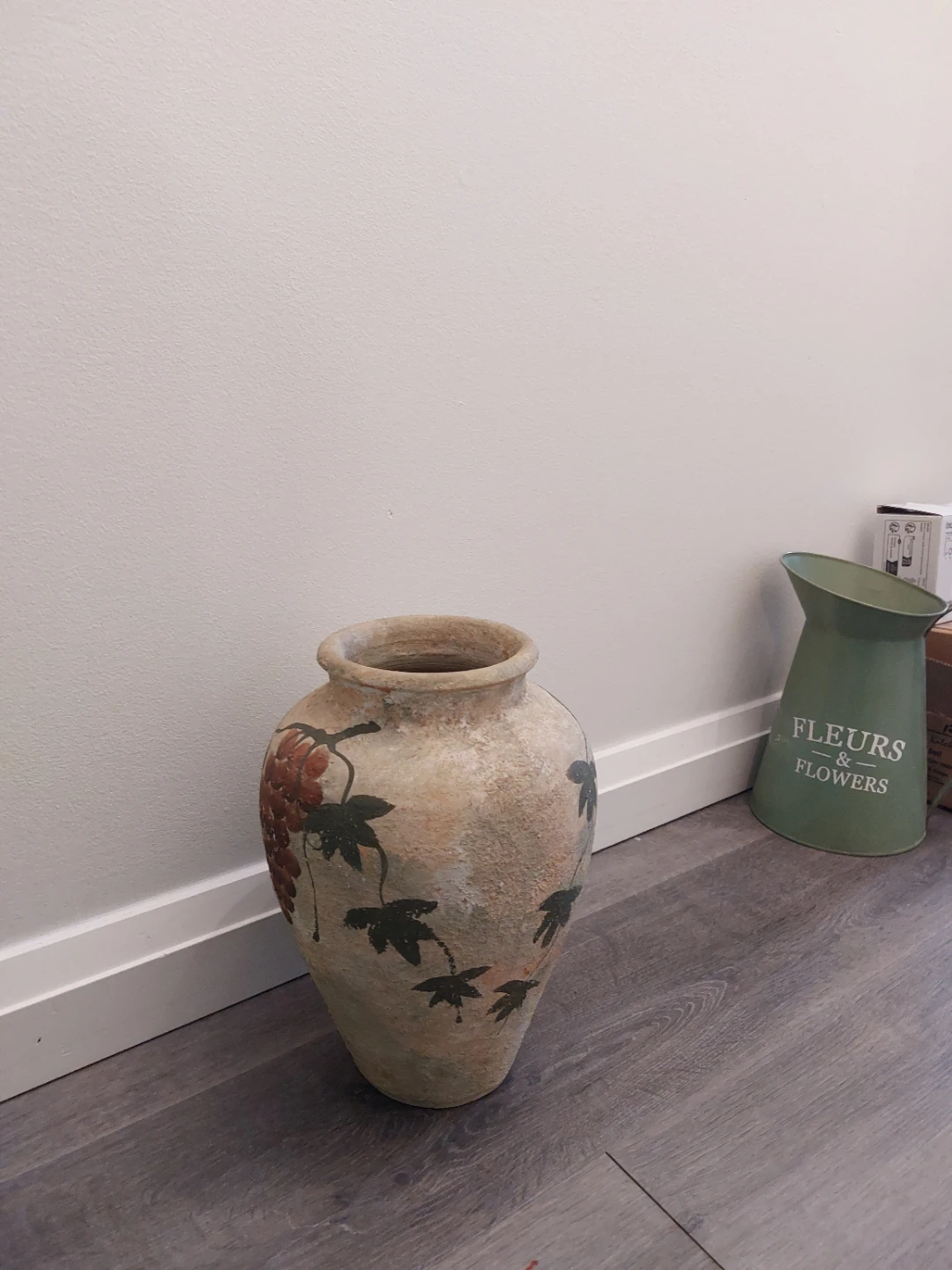 Decorative Vase with Grapes and Leaves - photo 3