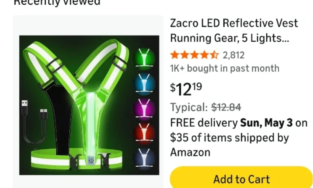 ZACRO Reflective LED Vest - USB Rechargeable - photo 2