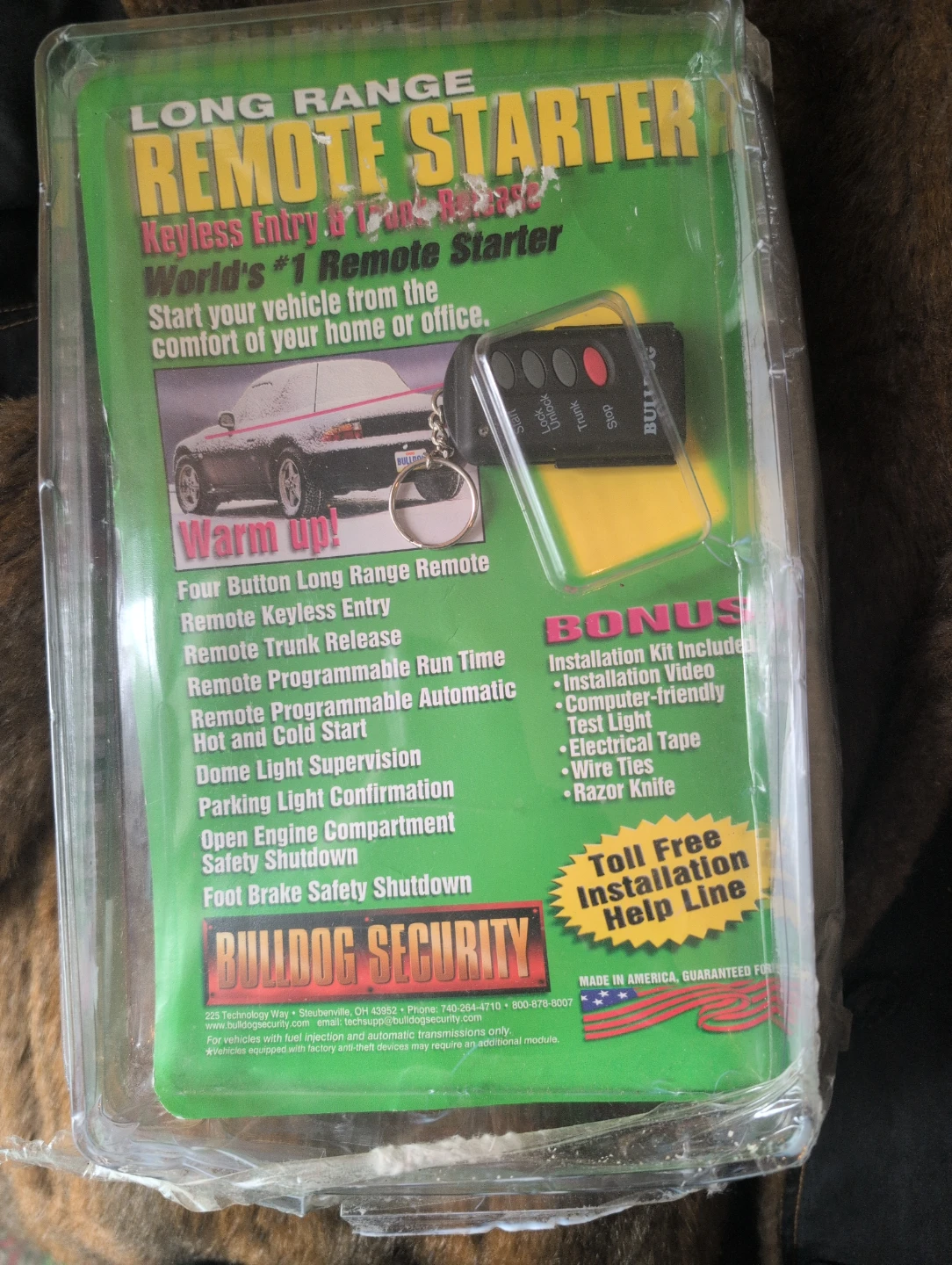Bulldog Security Long Range Remote Starter Kit