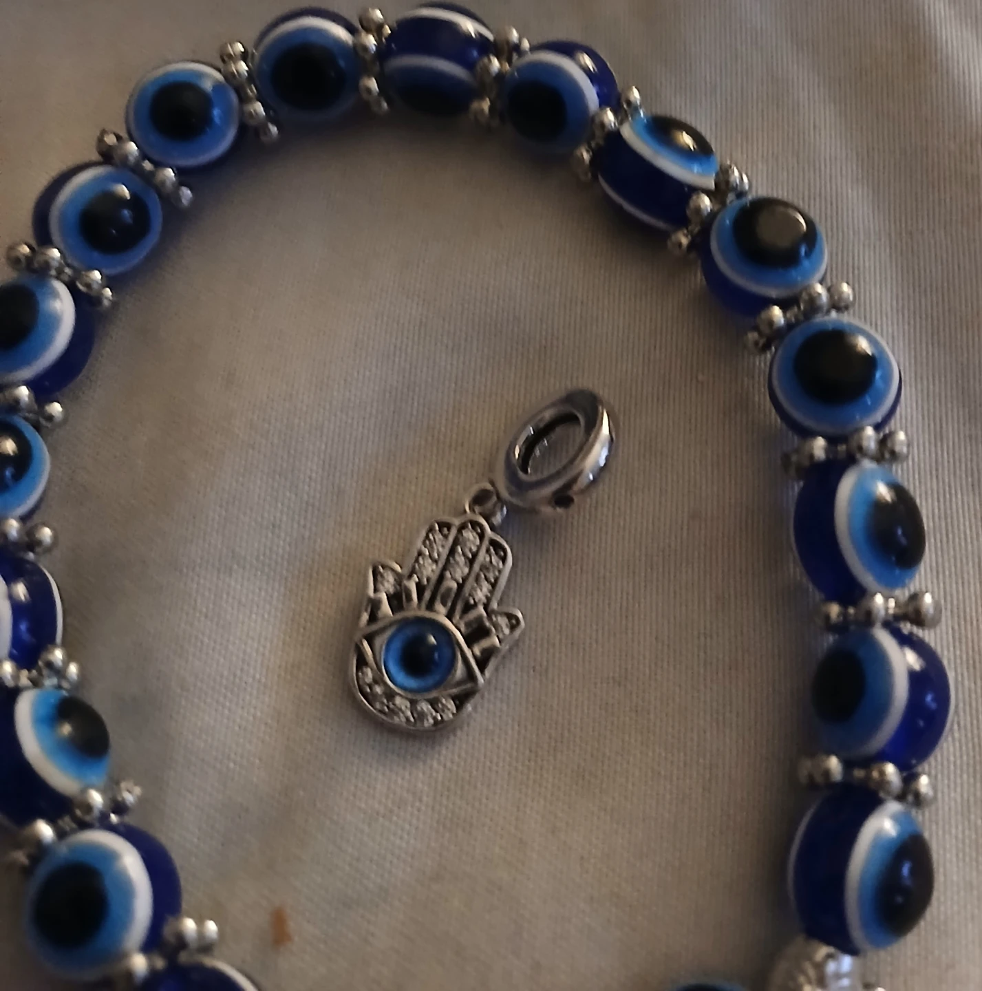 Evil Eye Hamsa Charm Bracelet - photo 2