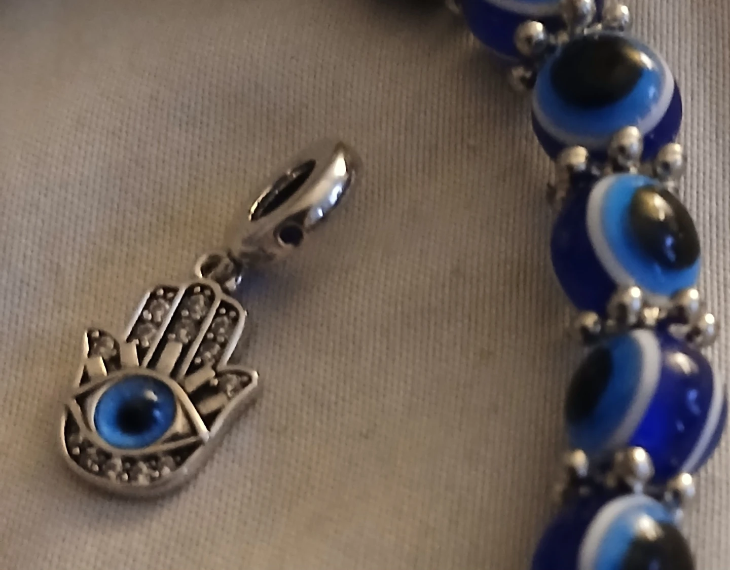 Evil Eye Hamsa Charm Bracelet - photo 3