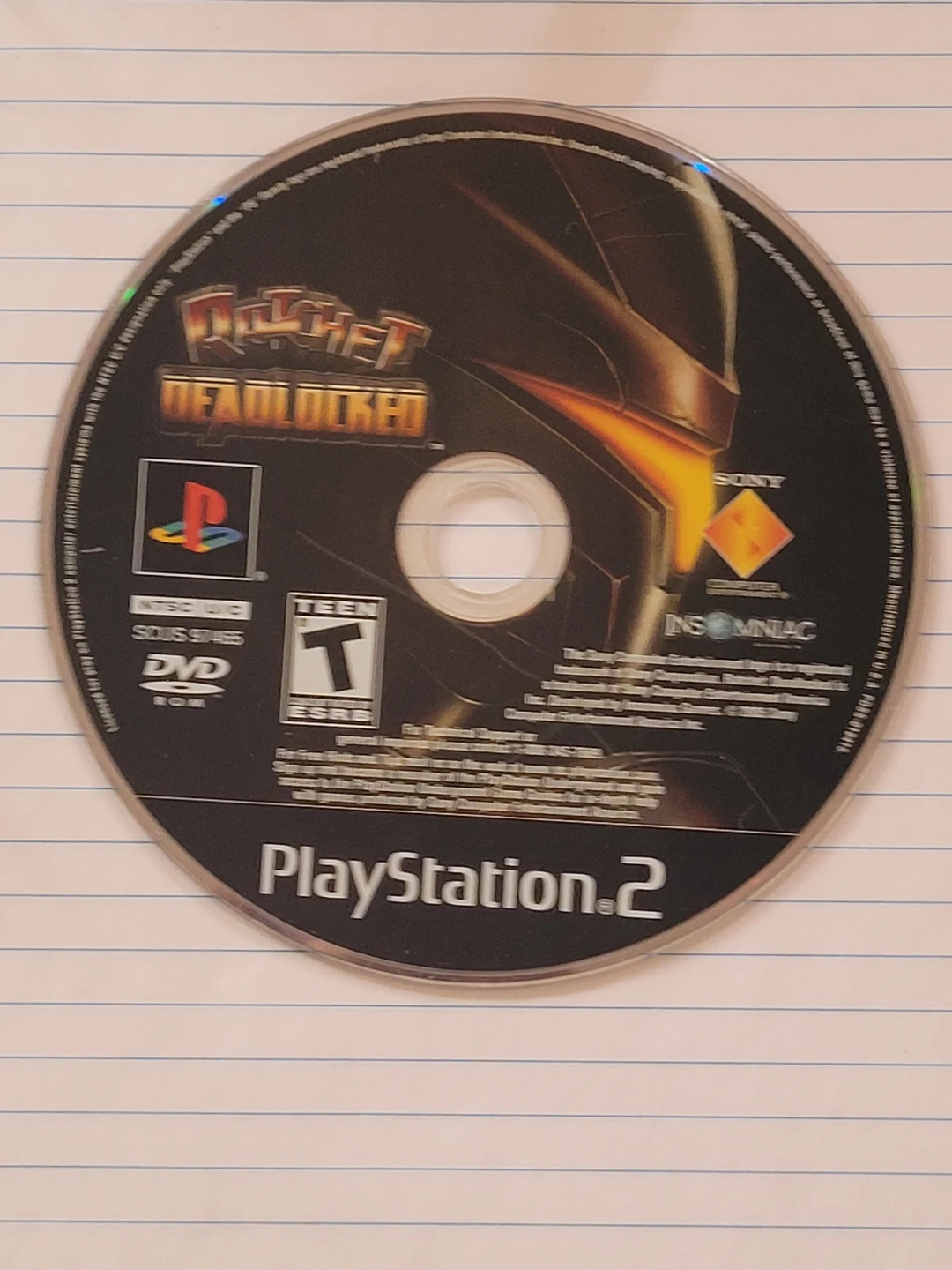 Ratchet Deadlocked PlayStation 2 Game Disc