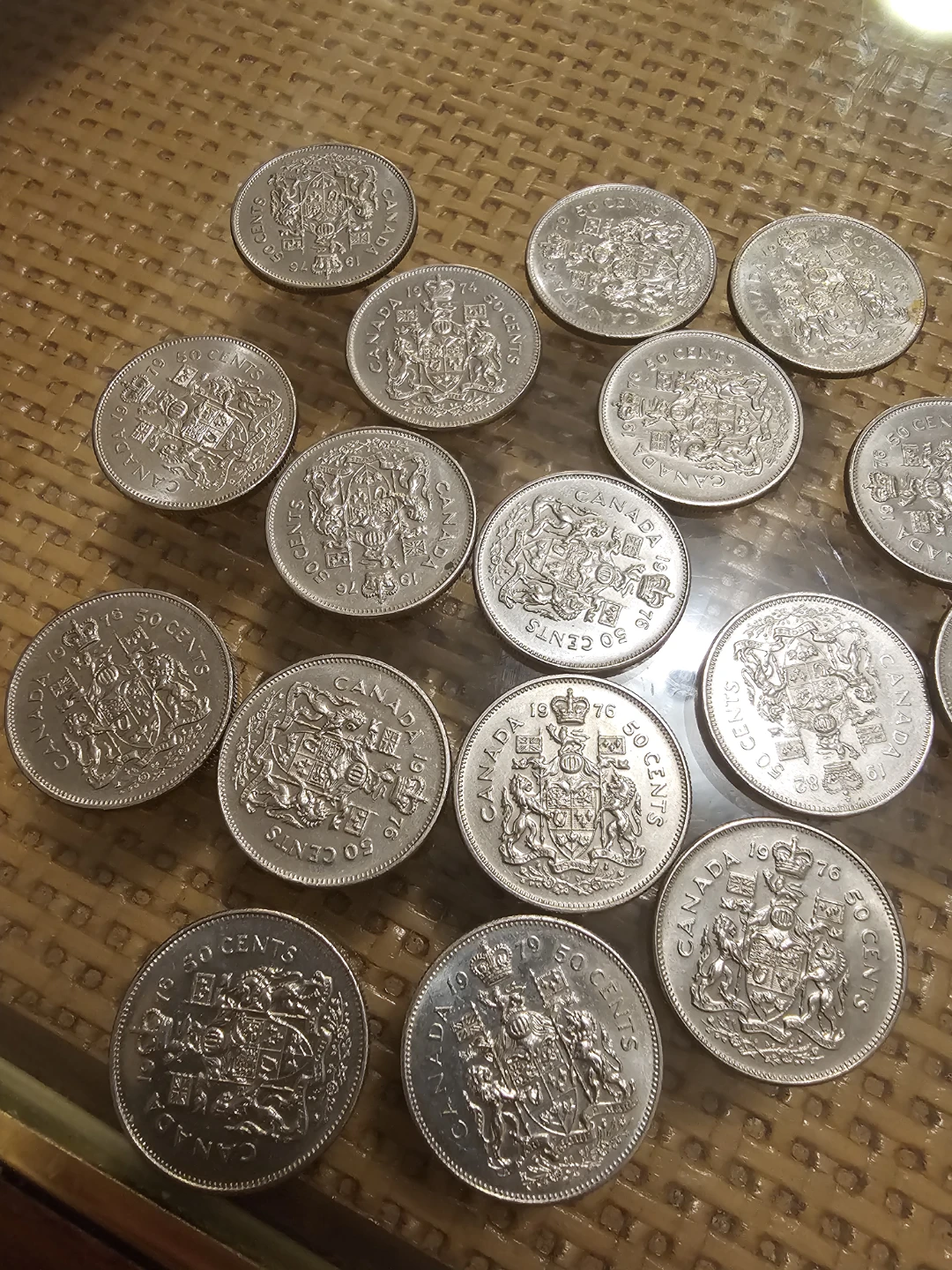 Collection of Canadian 50 Cent Coins