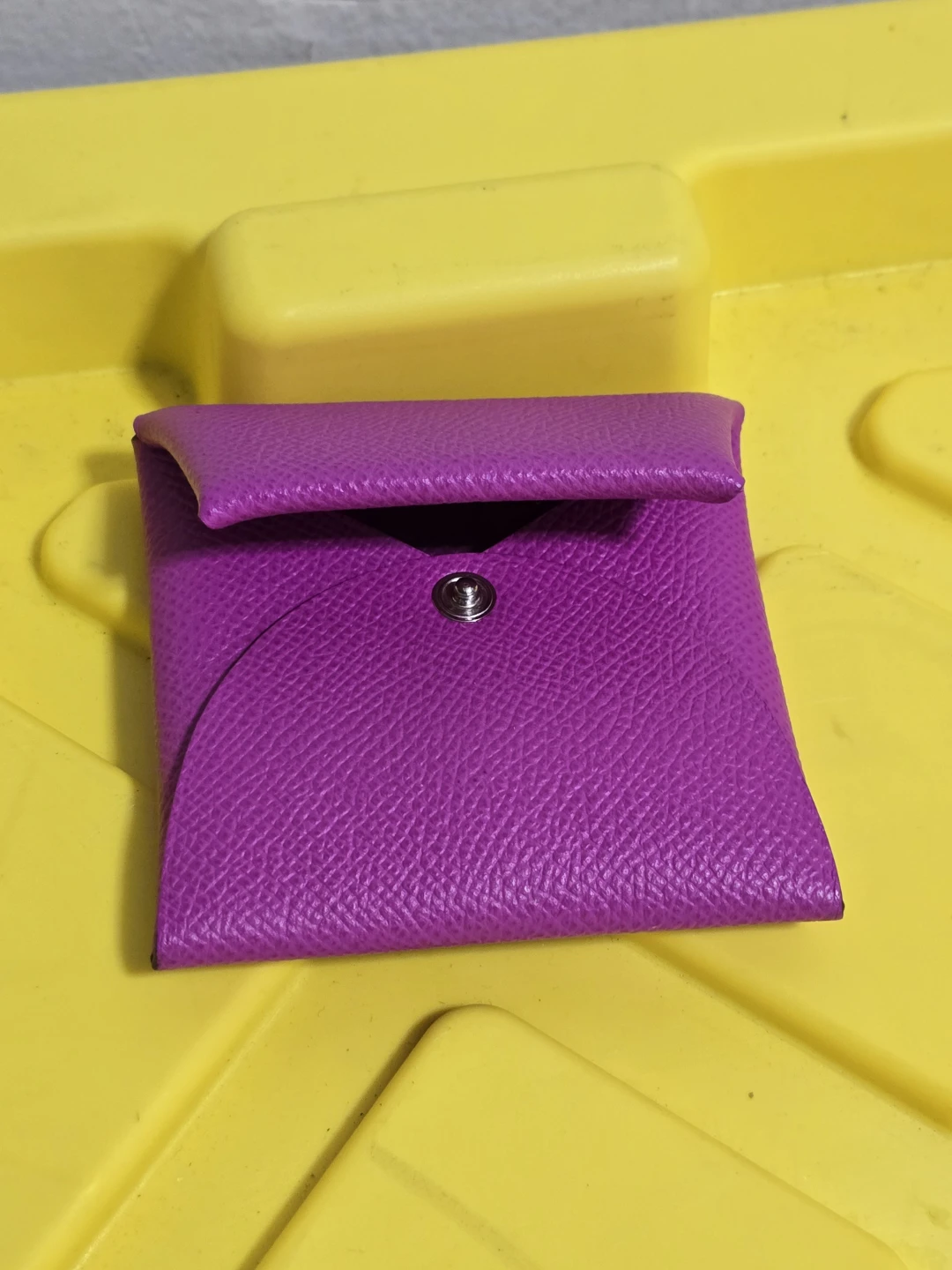 Hermes Paris Pouch - Purple Leather - photo 3