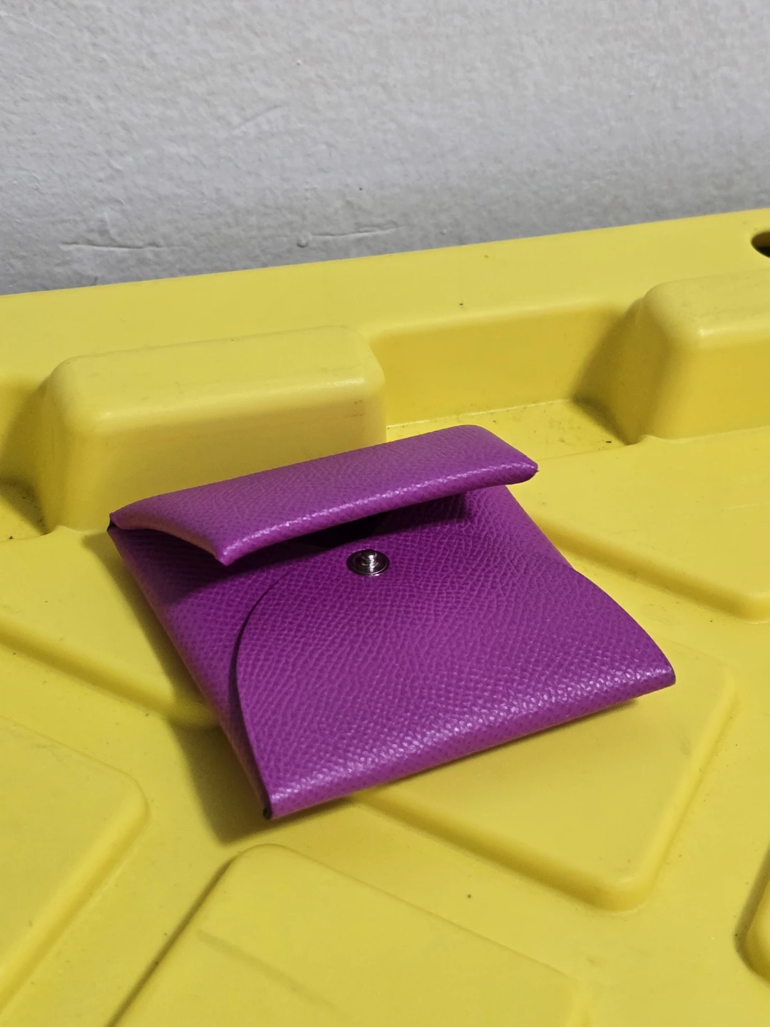 Hermes Paris Pouch - Purple Leather - photo 4
