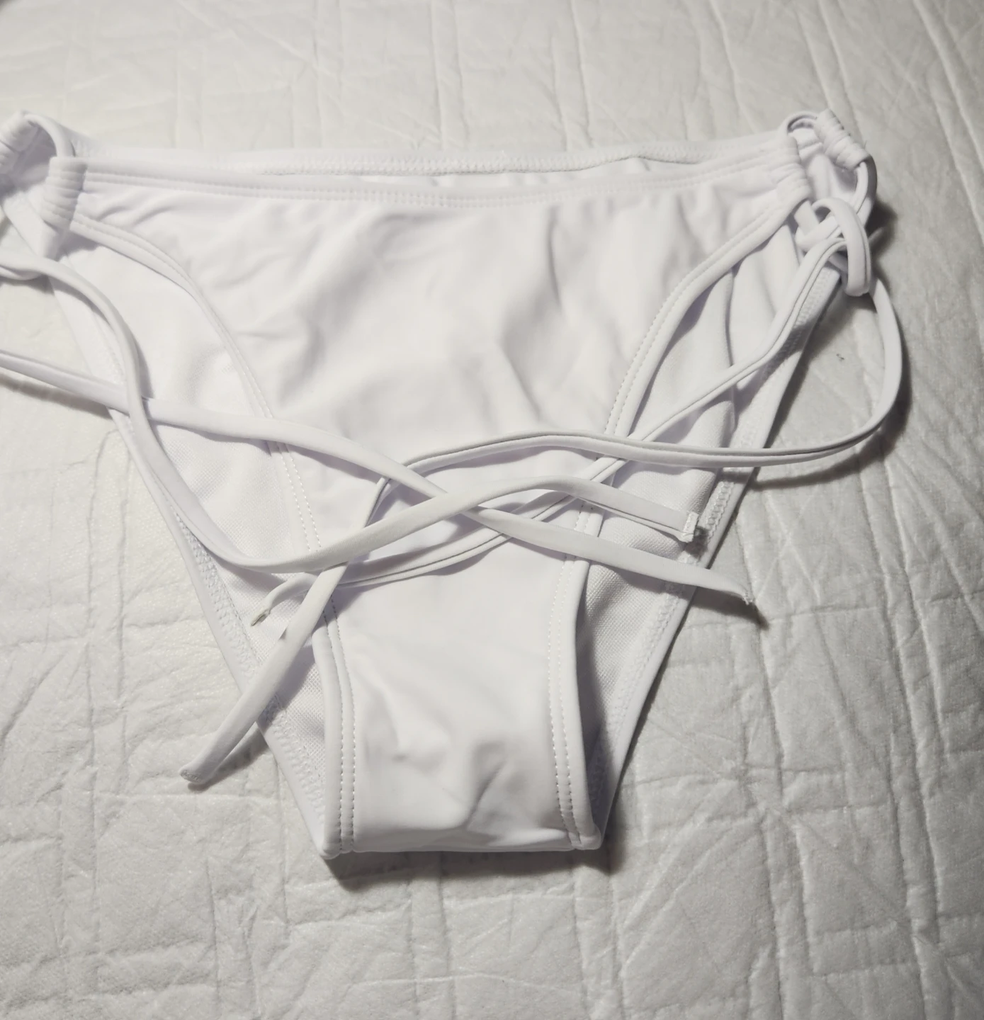 White Bikini Bottoms Size S