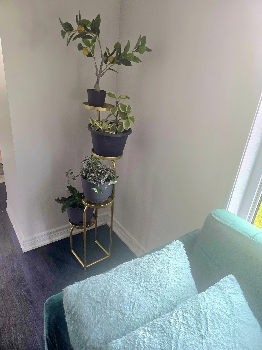 Gold Tiered Plant Stand