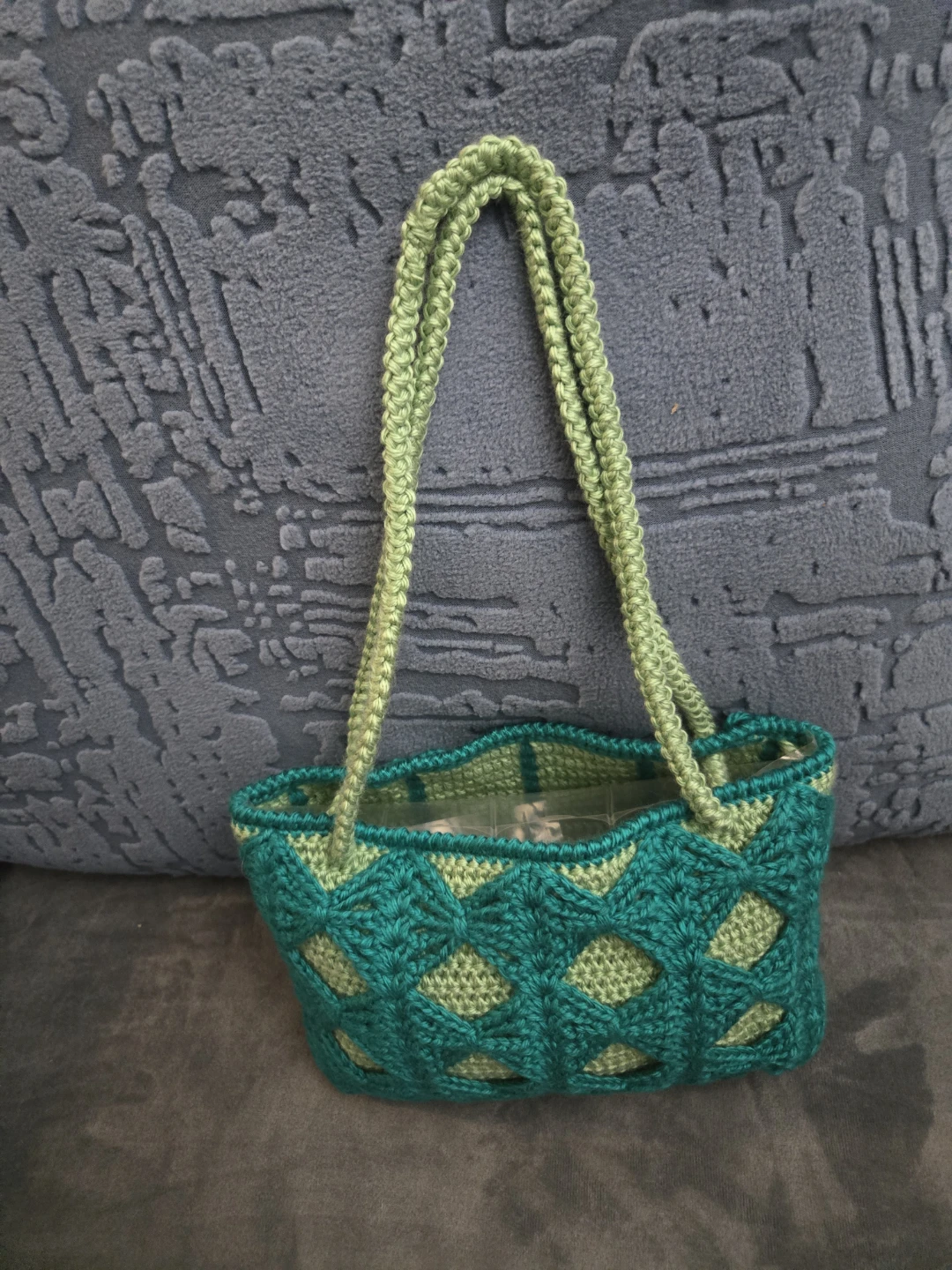 Crocheted purse