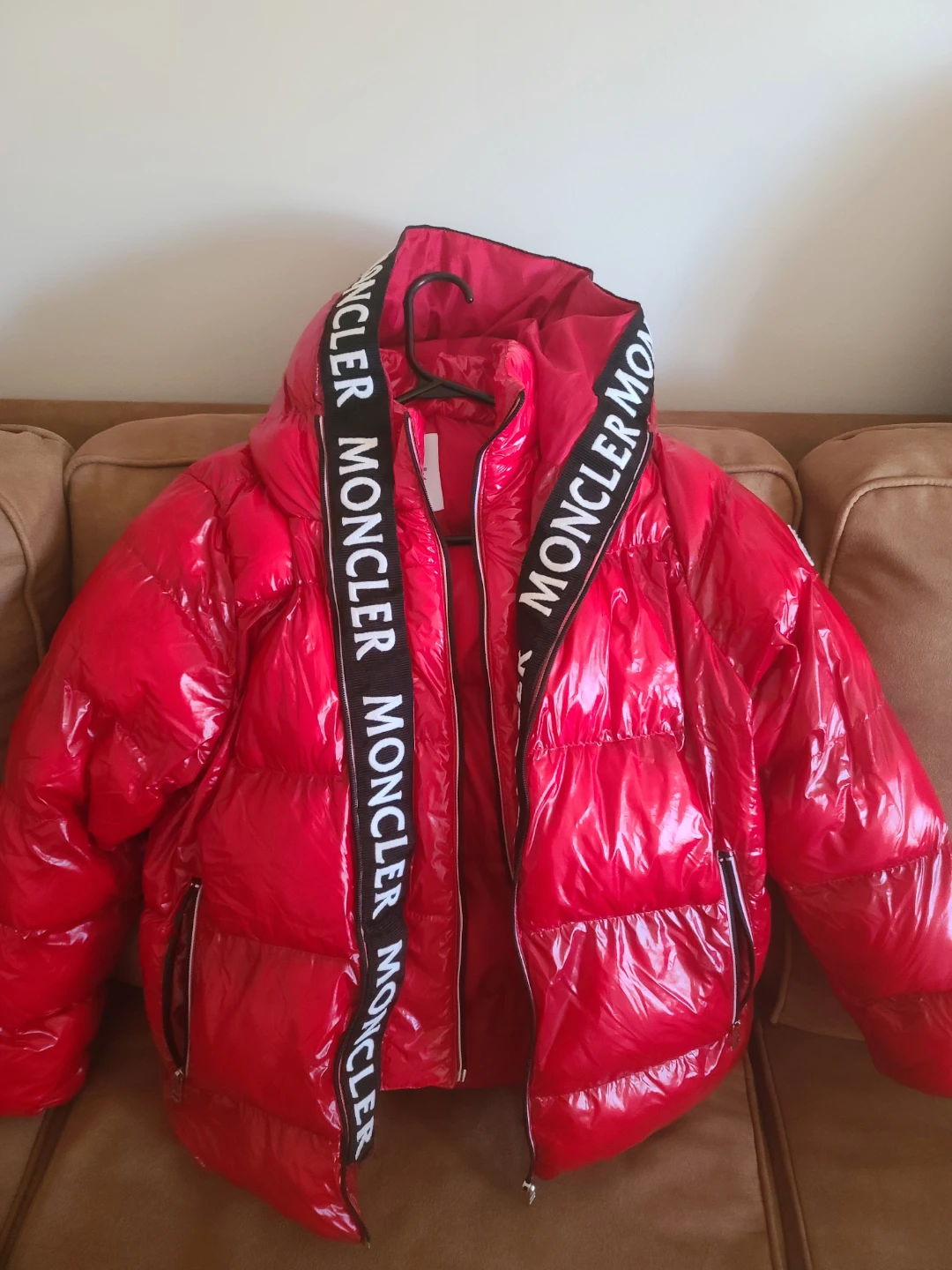 Moncler Red Puffer Jacket