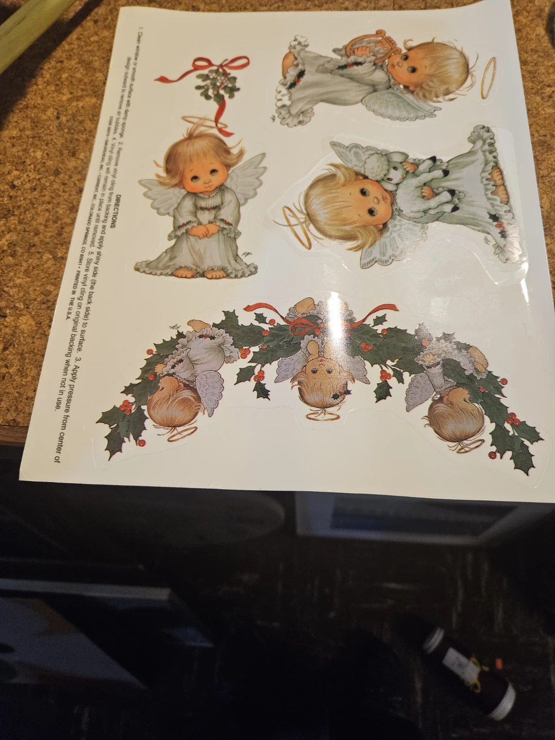 Vintage Angel Stickers - Christmas Nativity & Carolers - photo 4