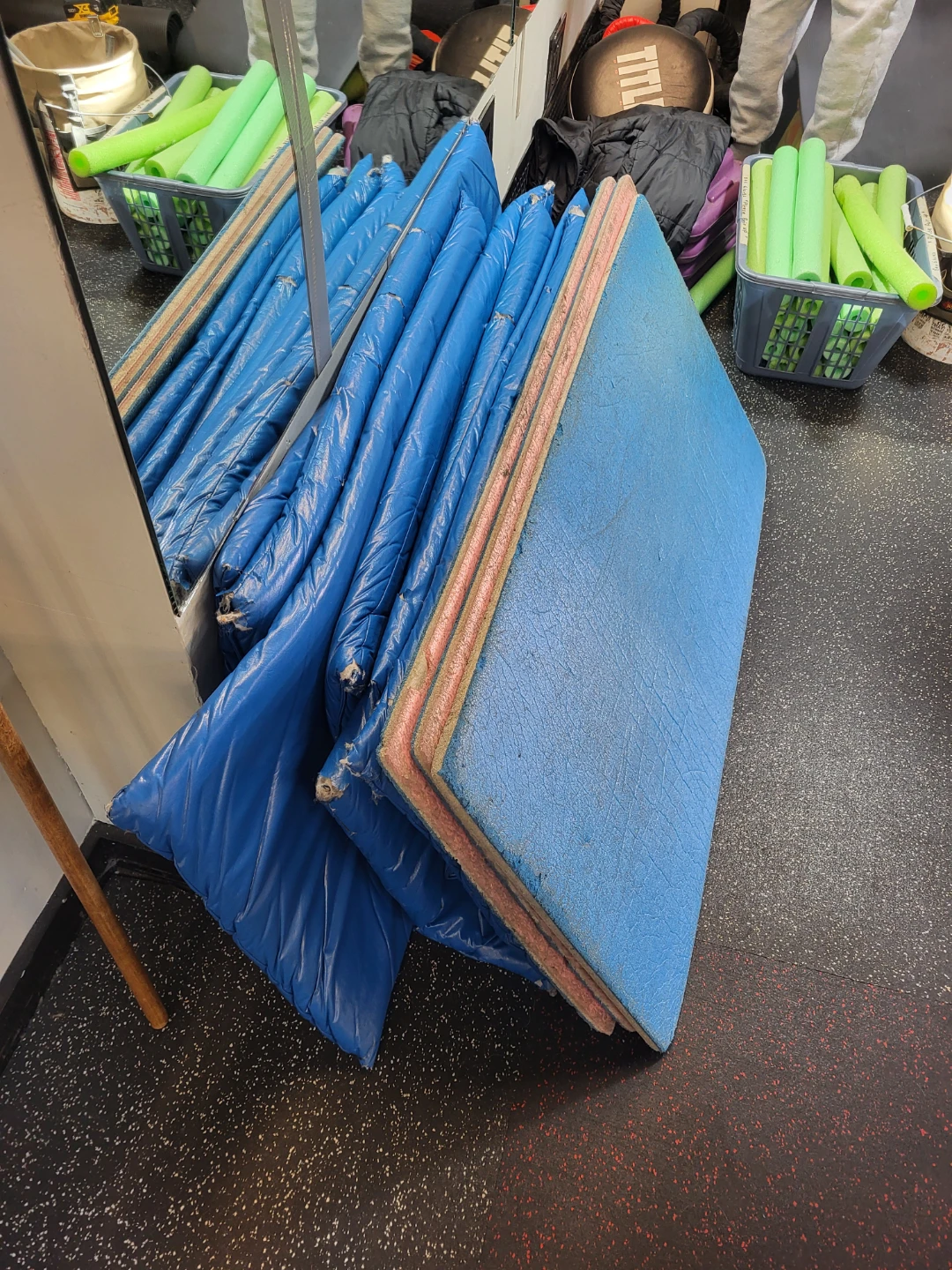Blue Gymnastics Mats