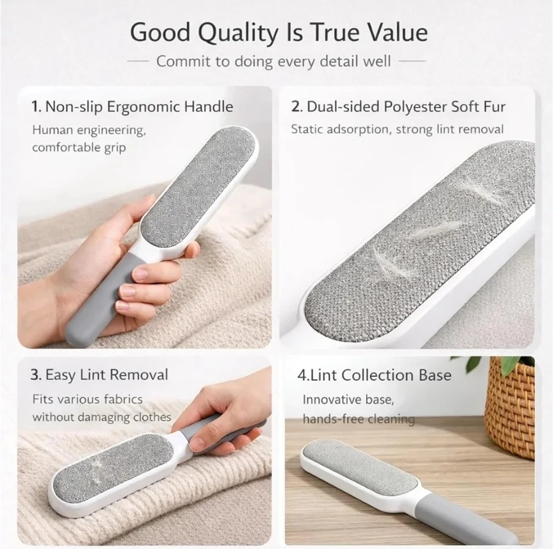 Double-Sided Lint Roller Brush 🌱 - photo 3